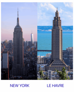 La ressemblance entre les deux tours emblématiques est frappante non ?